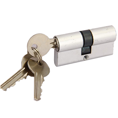 Сердцевина замка латунь AL 60мм 30x30 3кл кл-кл хром(штука)