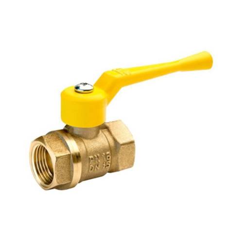 Кран шар. газовый 11Б27п DN20 PN40 г-г  рычаг, латун. БАЗ А10