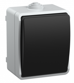 Выключатель 1-клав.для открытой установки ВС20-1-0-ФСр ФОРС IP54 IEK