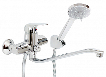 ARGO 40S35/K ECHO Смеситель для ванны и умывальника, картридж d40, излив S-образный