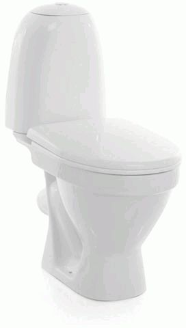 Унитаз-компакт "Виктория" эконом (арматура 1-режим., сиденье полипропилен, крепление) Санита (ЖЦ)