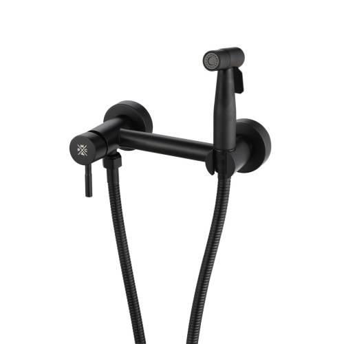 Гигиенический душ со смесителем РМС SUS129BL-5-2 Черный