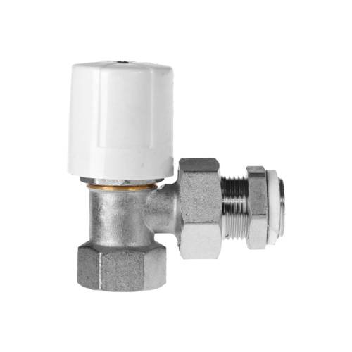 Кран угловой 1/2 ручной для радиатора MVI 