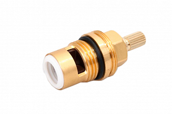 Кран-букса 1/2" керамика, 7,6 х 20 шлиц., 90/360° под крест, антивандальный, "FLÜHS"