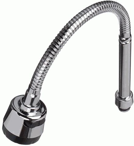 Излив для кухни гибкий с 2-х режимной насадкой аэратор-душ 50 см. MELODIA MKP20657P