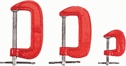 Струбцины-мини тип G набор 3шт. (1",2",3") (59230)