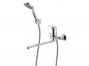 ARGO 40L35/K ECHO-S Смеситель для ванны и умывальника, однорычажный d-40, L-образный излив