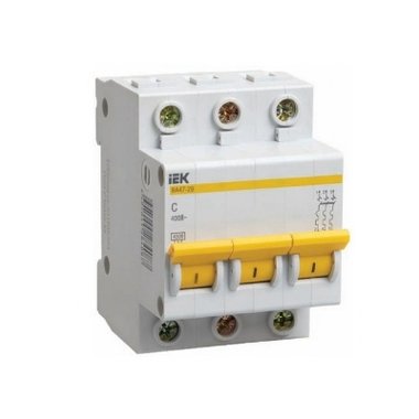 Автомат выключатель ВА47-29 3Р 63А 4,5кА х-ка C IEK