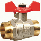 Кран шар. 1/2" ш-ш  бант, лат. ник. Terma RED 31005