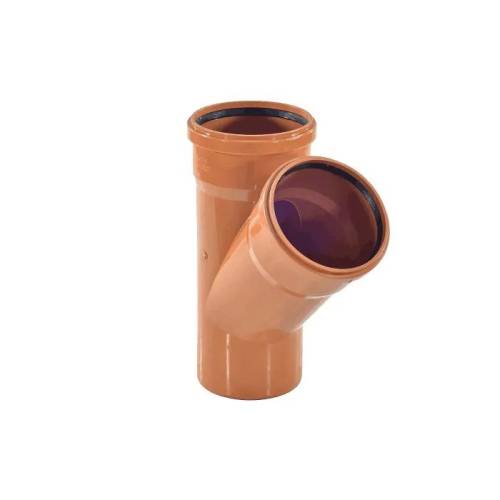 ТРОЙНИК  наруж.  110 - 110 мм - 45 град., ПВХ VALFEX