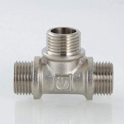 Тройник  3/4", ш-ш-ш.,  ник., лат., Valtec
