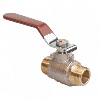 -- Кран шар. 1" ш-ш  рычаг,  лат. ник. Best, CK, UTEC