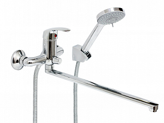 ARGO 35L40/K OKSA Смеситель для ванны и умывальника, d35 картридж, плоский излив L-образный