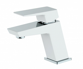 ARGO 3504 GRANO white Смеситель для умывальника, хром/белый