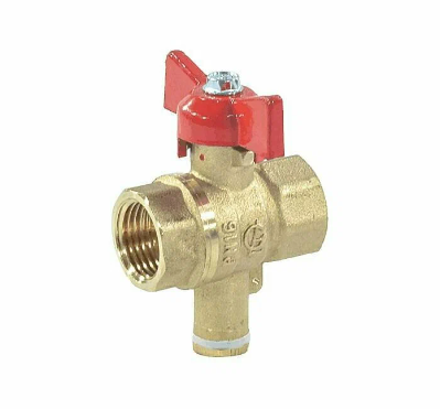 Кран шаровый 1/2" (ду15) с гильзой для термодатчика