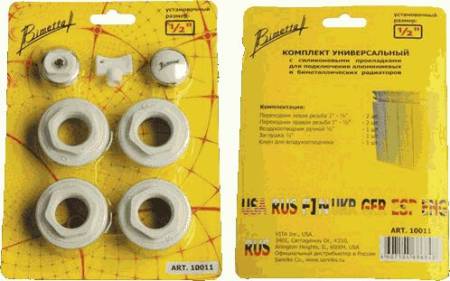 Набор для радиатора 1"-3/4" BIMETTA 10012 блистер